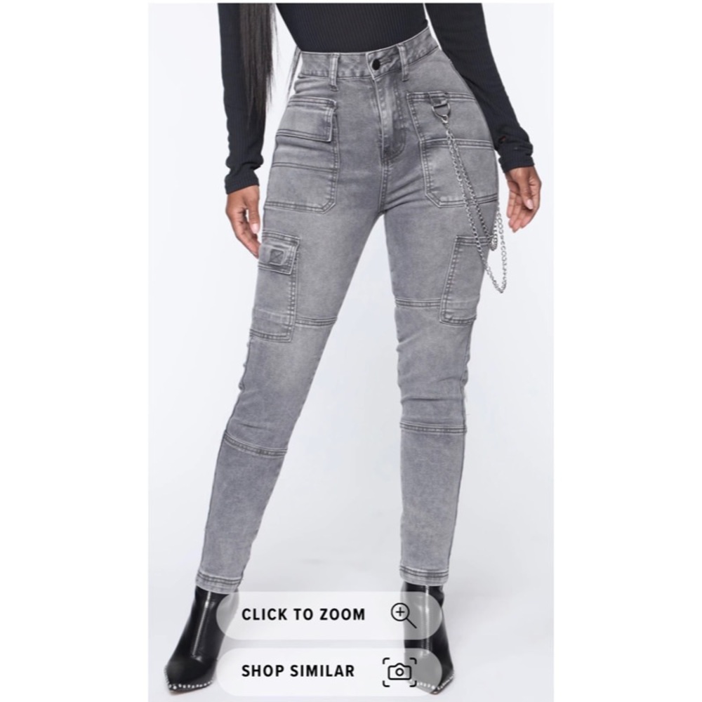 Fashion Nova Off The Chain Cargo Jeans